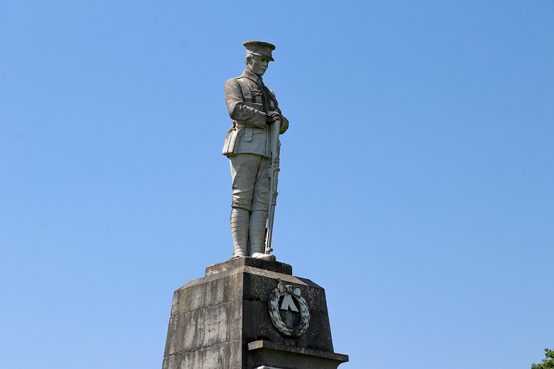 a statue of a man standing